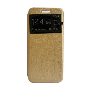 MyUser Flip Cover Casing for Oppo Neo 5 - Gold