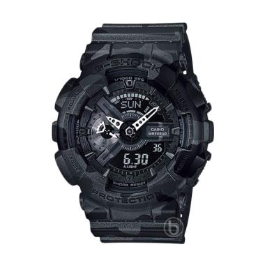 CASIO G-SHOCK Camouflage Jam Tangan Pria - Black GA-110CM-1ADR Black