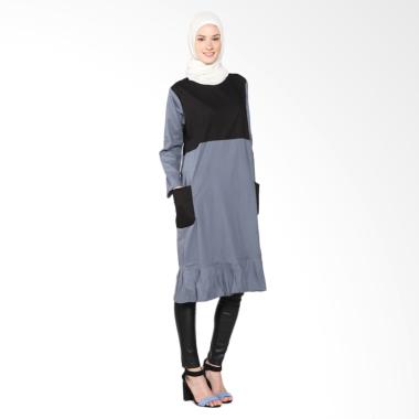 Chick Shop Cute CO-60-01-AH Dress Moslem - Black Grey