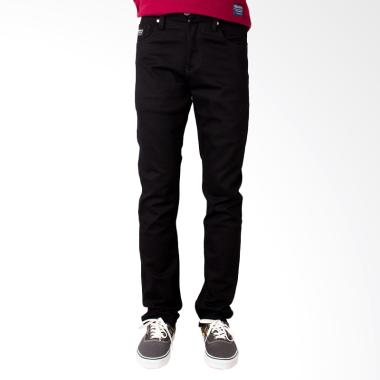 Oliveinch Soft Denim Celana Panjang Pria - Black
