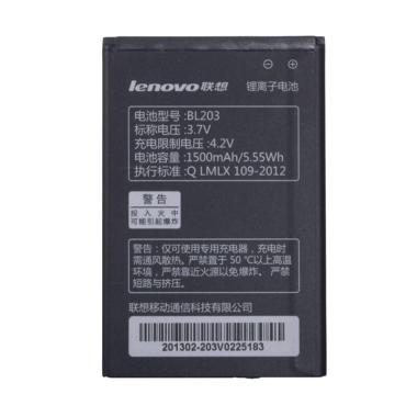 Lenovo BL203 Baterai Lenovo A369 Baterai Lenovo A66 Battery Lenovo A308 Battery Lenovo A365 Batre Lenovo 278 Original (1500 MAH) - Hitam