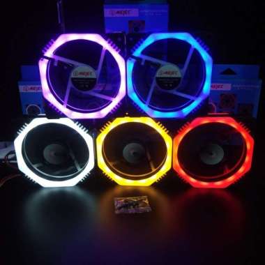 Mejec Fan Case 12Cm/CPU Cooler 12Cm L-03 Andromeda Led Single RED