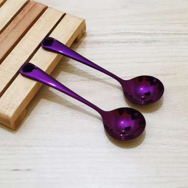 Cupping Spoon Sendok Kuah - Ungu