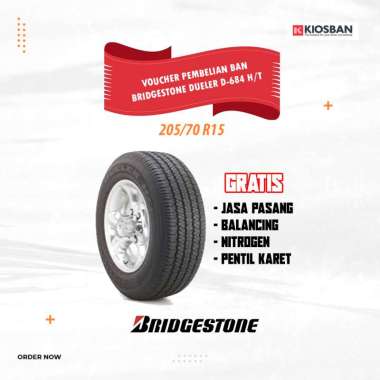 Bridgestone Dueler D-684 205/70 R15 Ban Mobil [Pasang Ditempat]