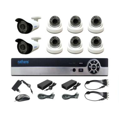 Nathans New 8 Port SHD 2.0MP XVR Kit Kamera CCTV