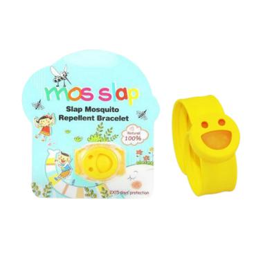 Mos Slap Mosquito Repellent Bracelet - Yellow + Free 2 Refill