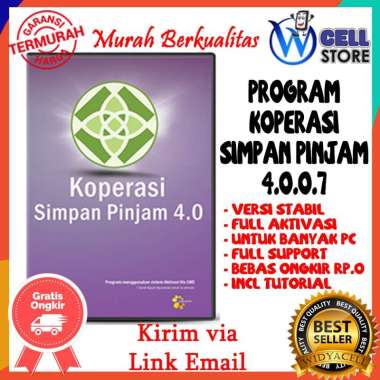 SOFTWARE PROGRAM APLIKASI KOPERASI SIMPAN PINJAM KOPERASI 4.0.0.7 FULL AKTIVASI UNTUK UNLIMITED PC