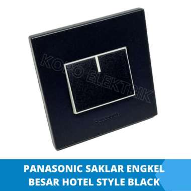 Panasonic Saklar Engkel Tanam - Hitam [Besar]