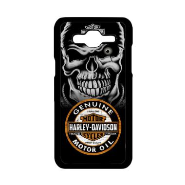 Acc Hp Harley Davidson White Skull W5385 Hardcase Custom Casing For Samsung Galaxy J2 Prime