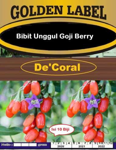 Bibit Unggul Goji Berry | Benih Goji Berry