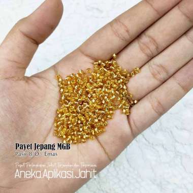 50 GRAM PAYET JEPANG VERSI BESAR UKURAN 3.6 MM MGB 8/O EMAS 32 PASIR 8/0 32 EMAS