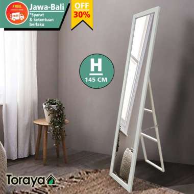 TORAYA MIRROR STAND/CERMIN BERDIRI/CERMIN GANTUNG/CERMIN STANDING FULL BODY MR-145N ST WH
