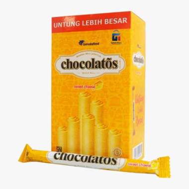 Promo Harga CHOCOLATOS Wafer Roll Sweet Cheese per 20 pcs 15 gr - Blibli