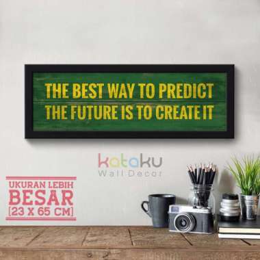 Hiasan Dinding Rustic Inspirational Quotes Motivasi Wall Decor Vintage Frame Hitam