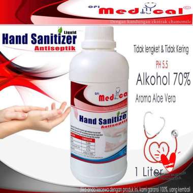 Hand sanitizer 1 Liter Cair wangi medical red aloe vera