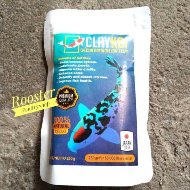 CLAY KOI PREMIUM 250 Gram Penjernih Kolam Koi Penjernih Air Kolam Koi