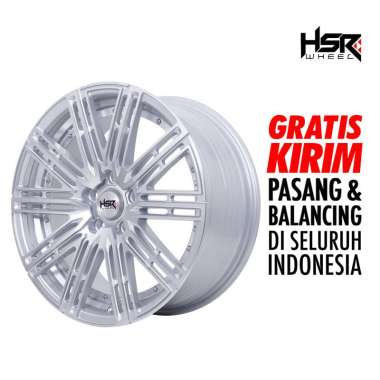 Velg mobil crv innova reborn rush ring 18 pakai HSR TOMOK JA140 Silver Machine Face