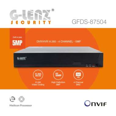 GLENZ CCTV DVR 4CH 5MP - GFDS 87504M (5MP)