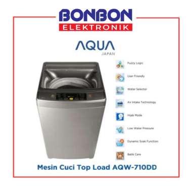 AQUA Mesin Cuci Top Loading 1 Tabung 7KG AQW-710DD / AQW 710 DD