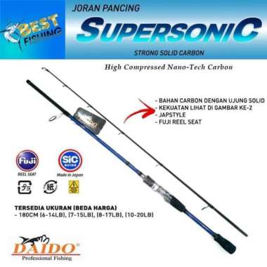 harga Joran Spinning Daido Supersonic Solid Carbon 180cm 10-20lbs japstyle multicolor Blibli.com