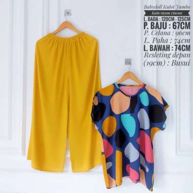 ONE SET BABYDOLL KULOT JUMBO KATUN RAYON VISCOSE / PIYAMA RAYON / PAJAMAS / SETELAN KULOT (PART 1)