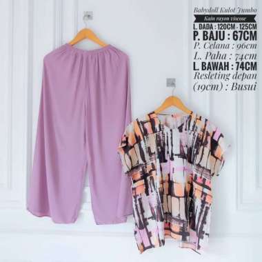 ONE SET BABYDOLL KULOT JUMBO KATUN RAYON VISCOSE  / PIYAMA RAYON / PAJAMAS / SETELAN KULOT (PART 1) 