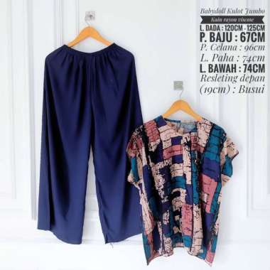 ONE SET BABYDOLL KULOT JUMBO KATUN RAYON VISCOSE  / PIYAMA RAYON / PAJAMAS / SETELAN KULOT (PART 1) 