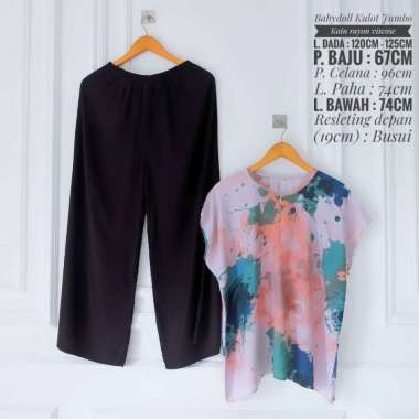 ONE SET BABYDOLL KULOT JUMBO KATUN RAYON VISCOSE / PIYAMA RAYON / PAJAMAS / SETELAN KULOT (PART 1)