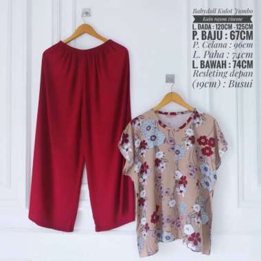 ONE SET BABYDOLL KULOT JUMBO KATUN RAYON VISCOSE  / PIYAMA RAYON / PAJAMAS / SETELAN KULOT (PART 1) 