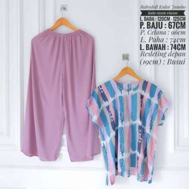 ONE SET BABYDOLL KULOT JUMBO KATUN RAYON VISCOSE / PIYAMA RAYON / PAJAMAS / SETELAN KULOT (PART 1)