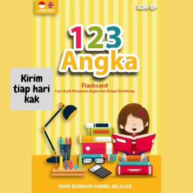 Mainan Edukasi Anak Perempuan 1 Tahun Flash CardBelajar Angka