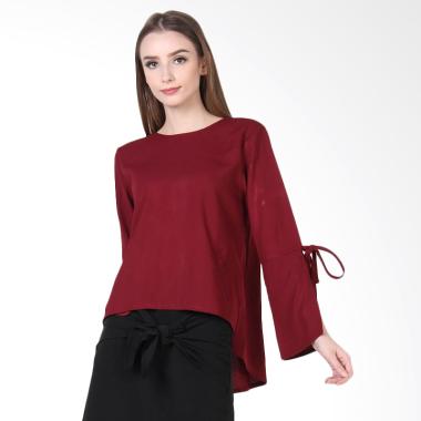 Rianty Basic Ariana Blouse Atasan Wanita - Red