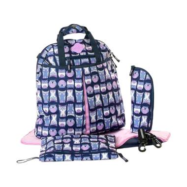 Freckles 61023 Backpack Owl Tas Bayi - Blue Pink