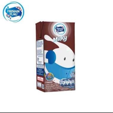 Promo Harga Frisian Flag Susu UHT Milky Zuzhu Zazha Chocolate 180 ml - Blibli