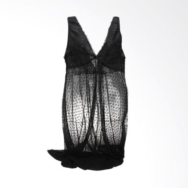 VALENTINE SECRET 686280000001 Noa Night Gown Daster - Black
