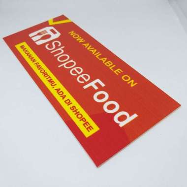Sign ShopeeFood/GoFood/GrabFood Sign Board Akrilik UV Print ShopeeFood