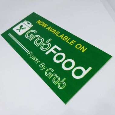 Sign ShopeeFood/GoFood/GrabFood Sign Board Akrilik UV Print GrabFood