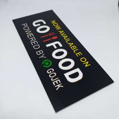 Sign ShopeeFood/GoFood/GrabFood Sign Board Akrilik UV Print GoFood