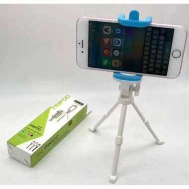 Tripod Mini Lipat Mini Tripod Plus Holder Stand Hp/ Handphone random
