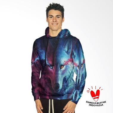 Fika Tema Wolf 3D Full Print Sublim ... Jaket Hoodie Sweater Pria