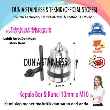 Kepala Bor plus Kunci 10mm untuk Gerinda