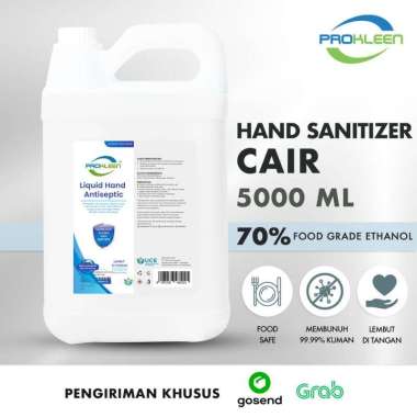 Hand Sanitizer CAIR 70% Antiseptic Aseptic PROKLEEN 5L GOSEND/GRAB - FOOD GRADE