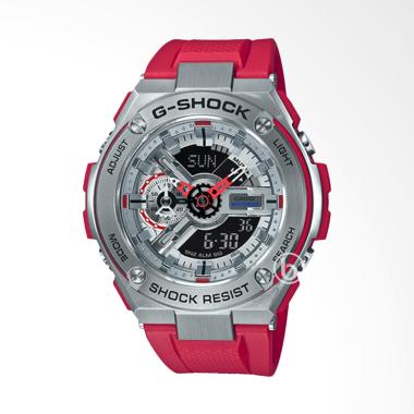 CASIO G-SHOCK G-Steel Original Jam Tangan Pria [GST-410] Energetic Red