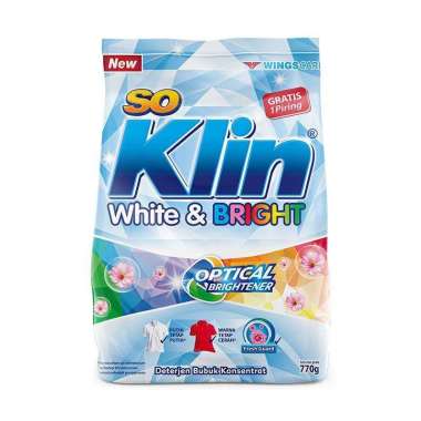 Promo Harga So Klin White & Bright Detergent 770 gr - Blibli
