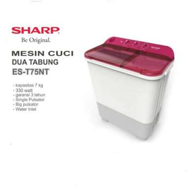 MESIN CUCI SHARP ES-T75NT 7KG 2 TABUNG DEPOK