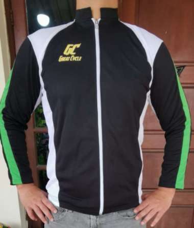 Jersey Polos sk - JPSK Jaket Gojek hitam putih hijau XL