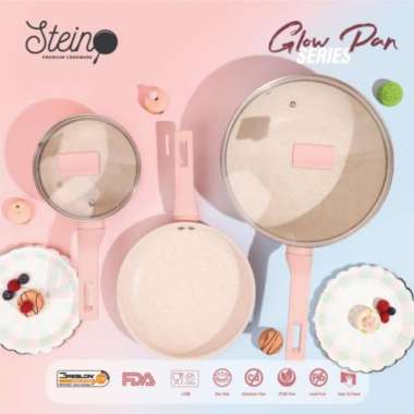 Stein Cookware Paket Glowpan - Steincookware Glow pan Series Panci Set ORI 100% Multicolor