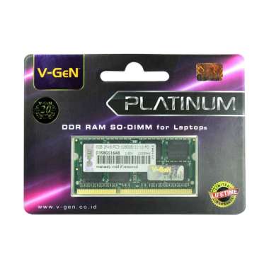 RAM DDR3/DDR3L Sodimm V-GeN Platinum 8GB PC10600 1333Mhz Memory Laptop Notebook VGEN STANDART