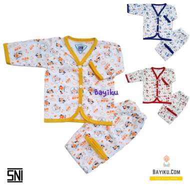 FIYELI (3 set) setelan baju tidur bayi baru lahir newborn laki perempuan (0-6 bulan) piyama celana p