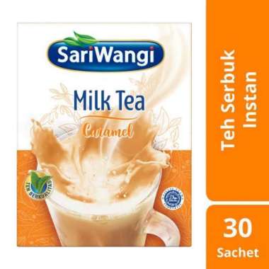 Promo Harga SARIWANGI Milk Tea Caramel per 30 sachet 23 gr - Blibli